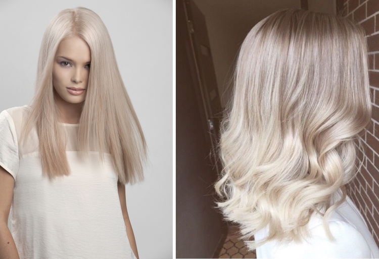 Cabelo leitoso com diferentes tons