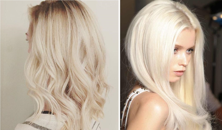 Cabelo leitoso com diferentes tons