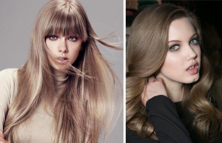 Cabelo leitoso com diferentes tons