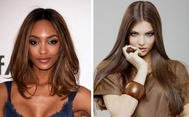 Cabelo leitoso com diferentes tons