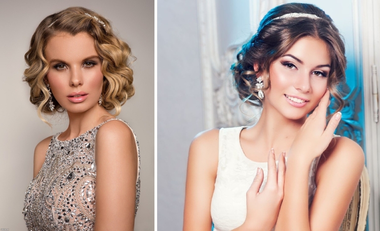 Penteados para o ano novo para cabelos médios, faça você mesmo em casa