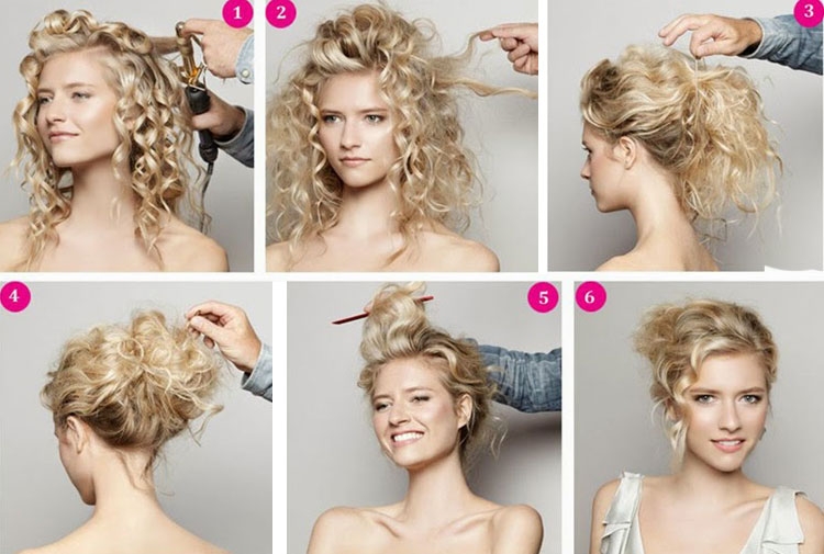 Penteados para o ano novo para cabelos médios, faça você mesmo em casa