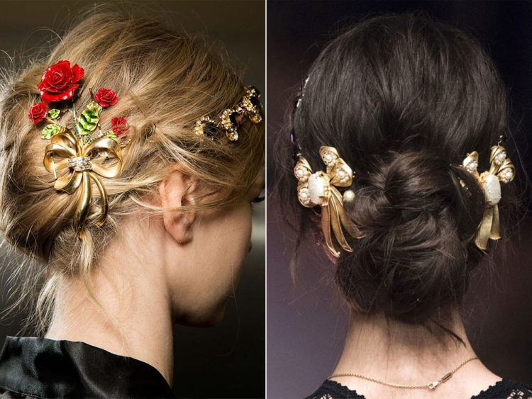 Penteados para o ano novo para cabelos médios, faça você mesmo em casa