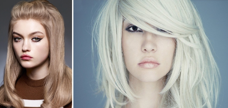 Cabelo leitoso com diferentes tons