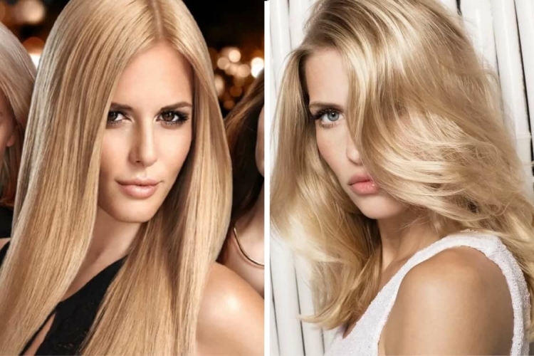 Cabelo leitoso com diferentes tons