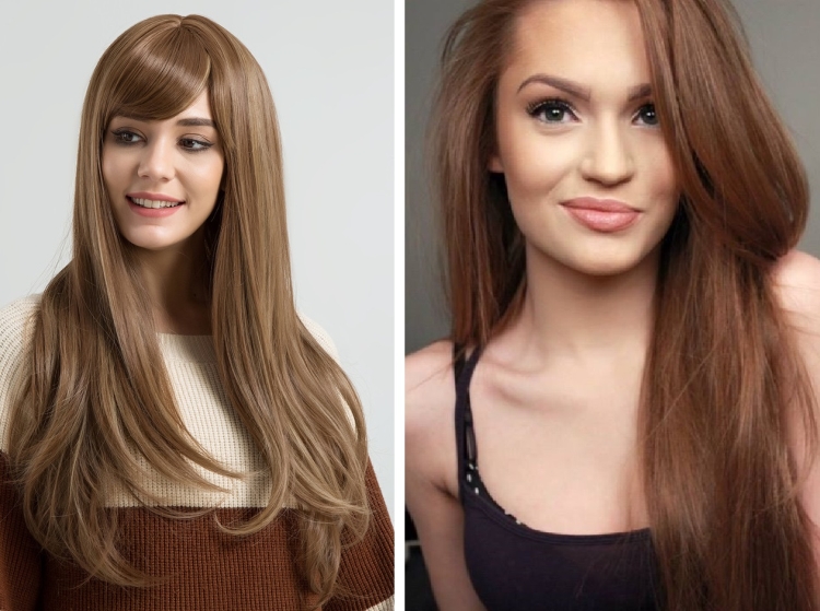 Cabelo leitoso com diferentes tons