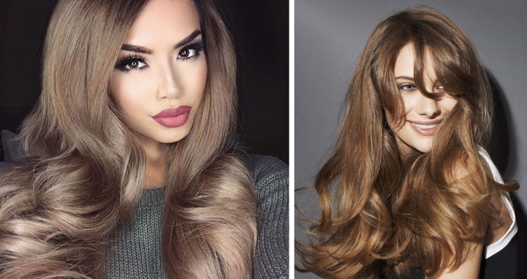 Cabelo leitoso com diferentes tons