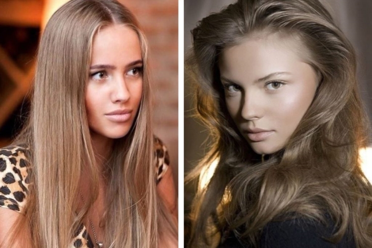 Cabelo leitoso com diferentes tons