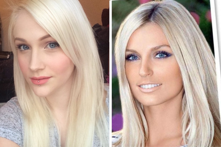 Cabelo leitoso com diferentes tons