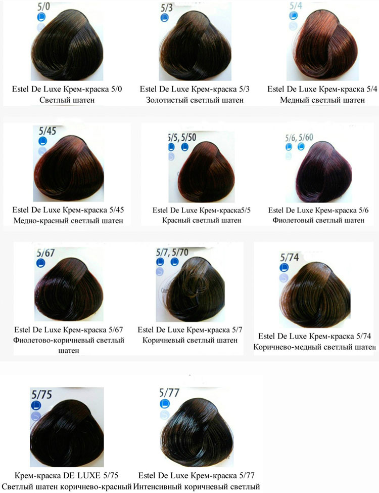 Estelle paleta de cores de cabelo