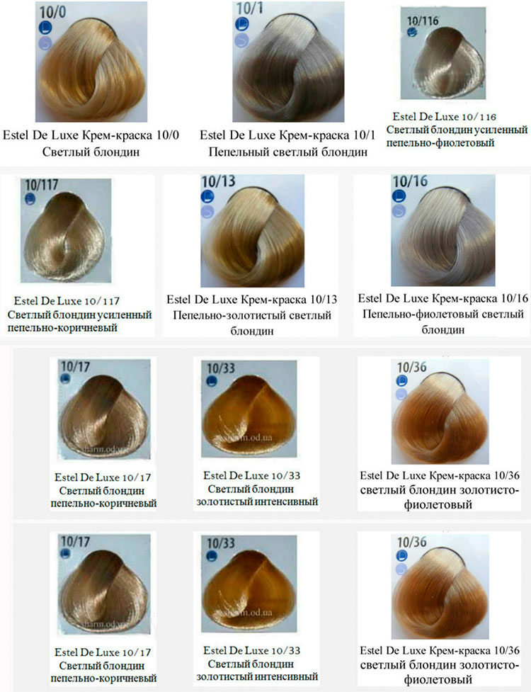 Estelle paleta de cores de cabelo