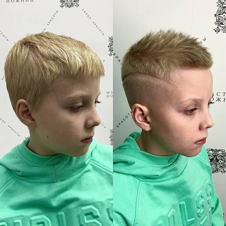 Corte de cabelo modelo faça você mesmo para meninos com uma máquina de escrever em casa