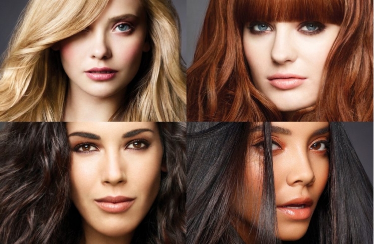 Coloração elegante em cortes de cabelo bob para cabelos escuros e claros