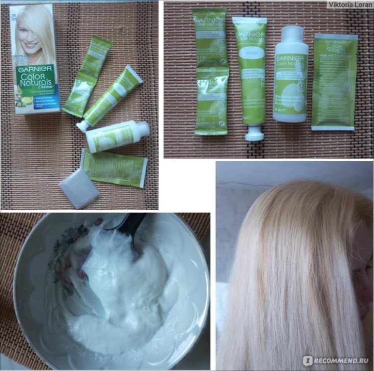 Paleta de pintura Garnier por números com exemplos e fotos