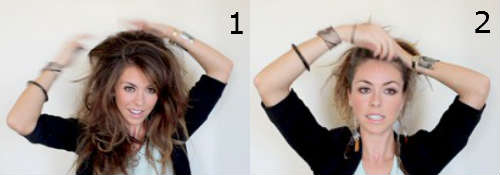 Coque faça você mesmo para cabelos longos