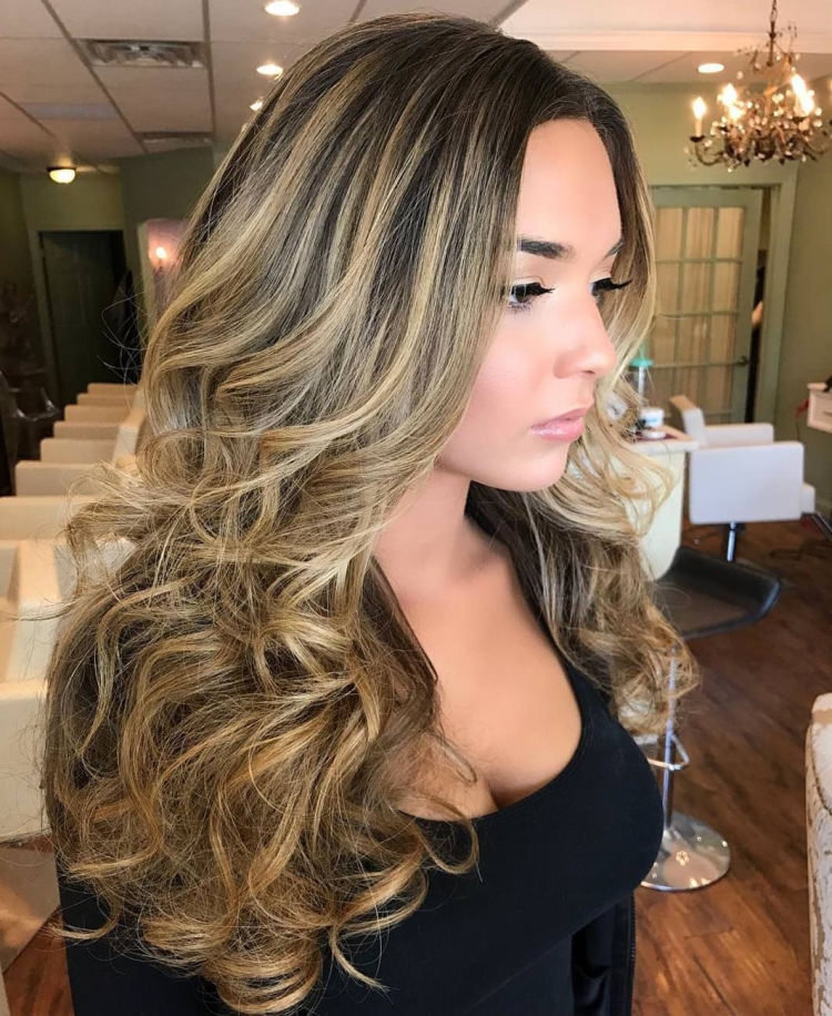 Destaques para cabelos longos