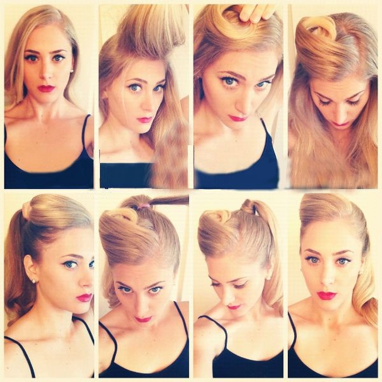 Penteados altos para cabelos longos