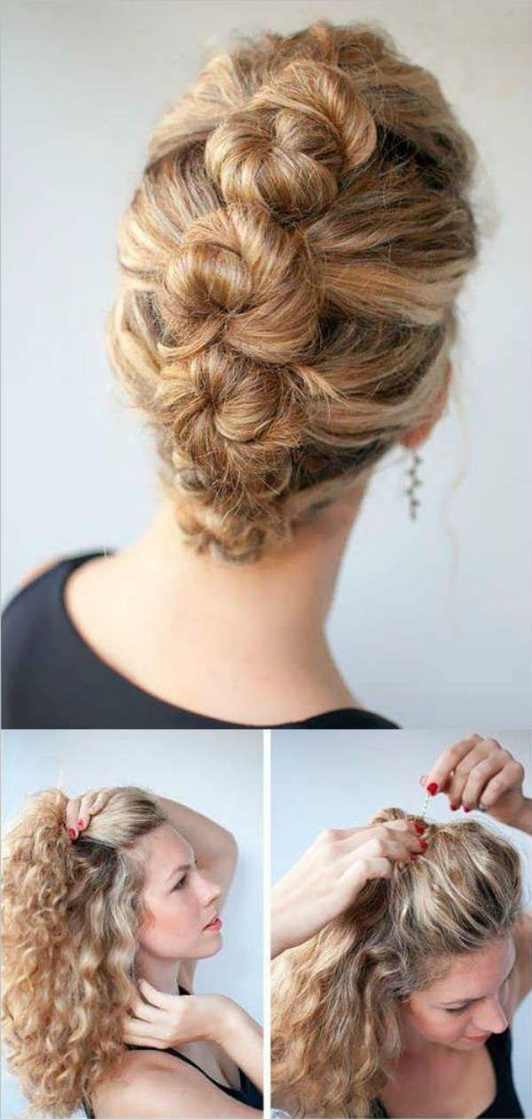 Penteados altos para cabelos longos