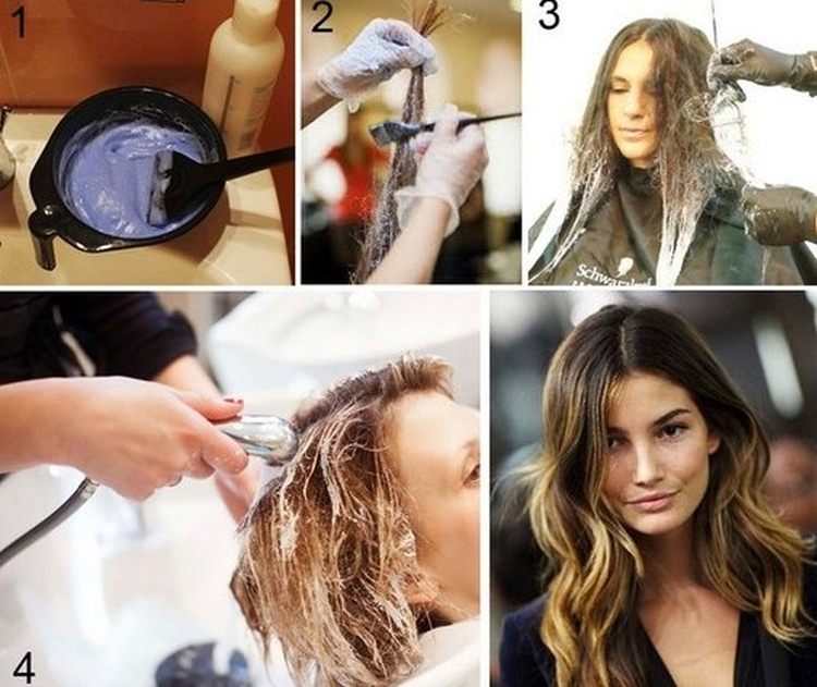 Destaques para cabelos longos