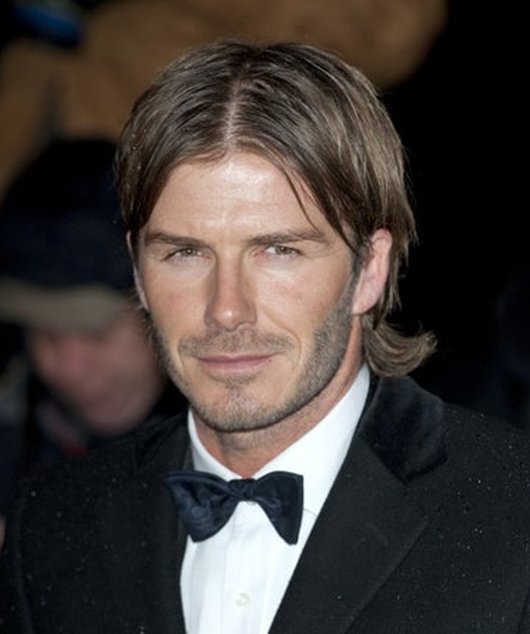 Penteados de Beckham: foto de cortes de cabelo