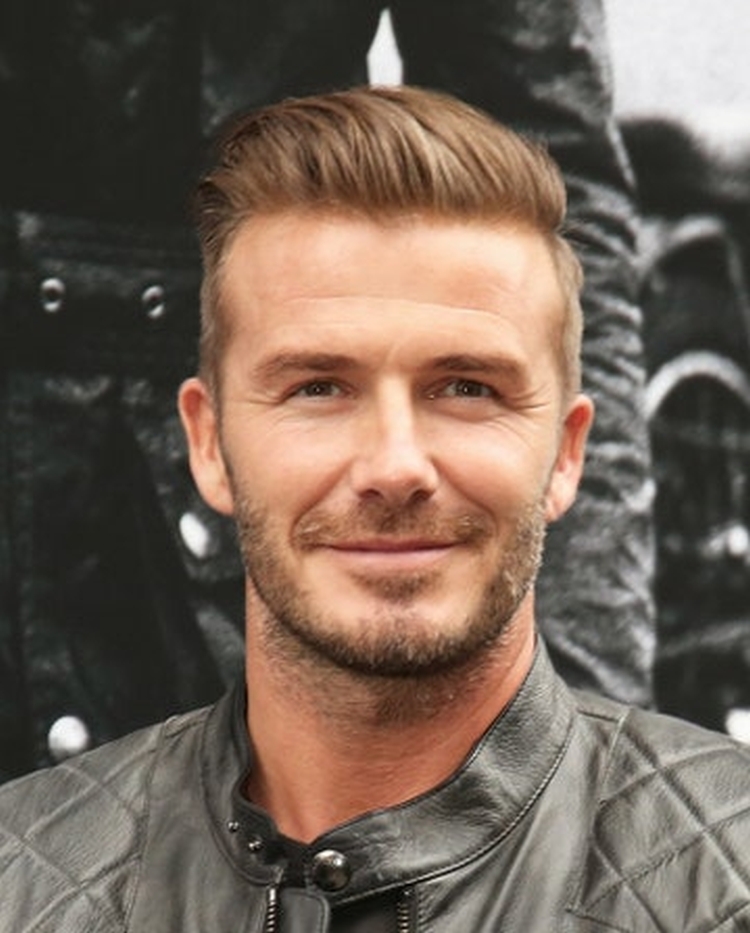 Penteados de Beckham: foto de cortes de cabelo