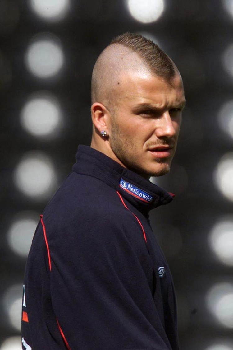Penteados de Beckham: foto de cortes de cabelo