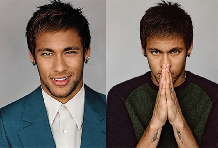 Foto do penteado de Neymar e como fazer