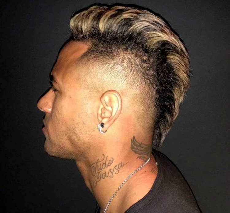 Foto do penteado de Neymar e como fazer