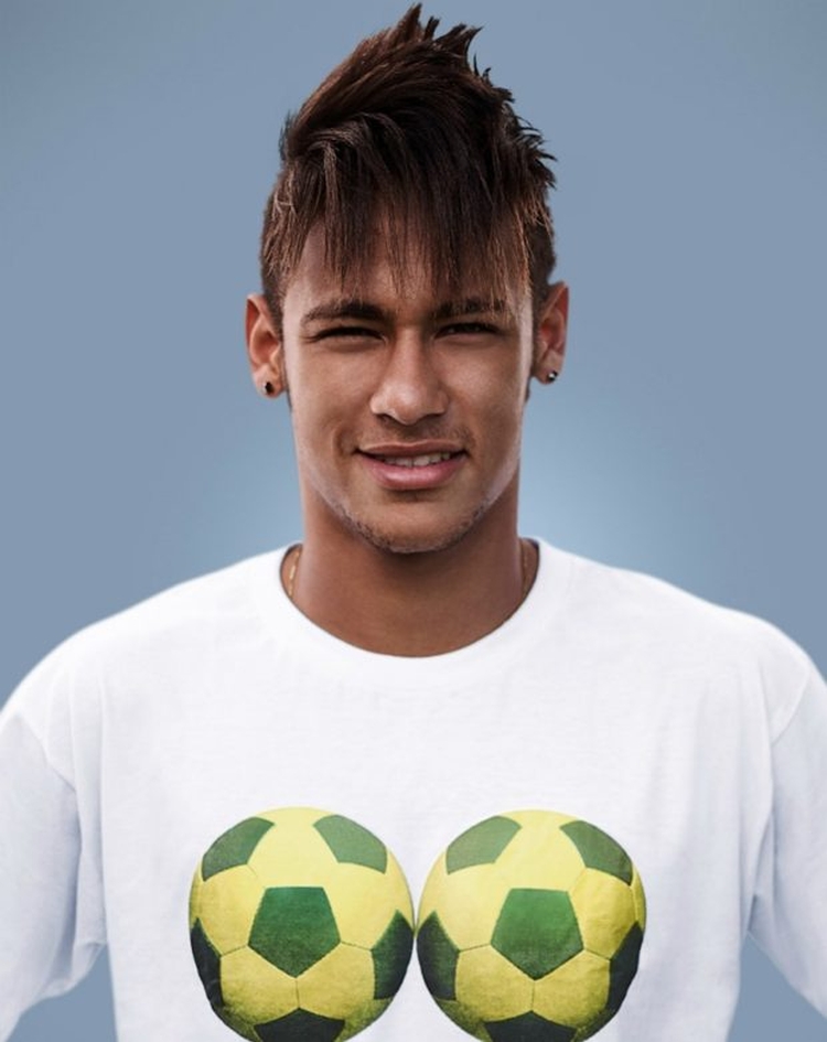 Foto do penteado de Neymar e como fazer