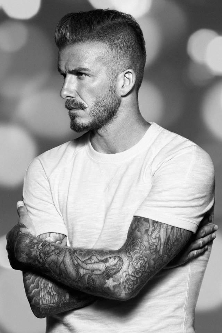 Penteados de Beckham: foto de cortes de cabelo