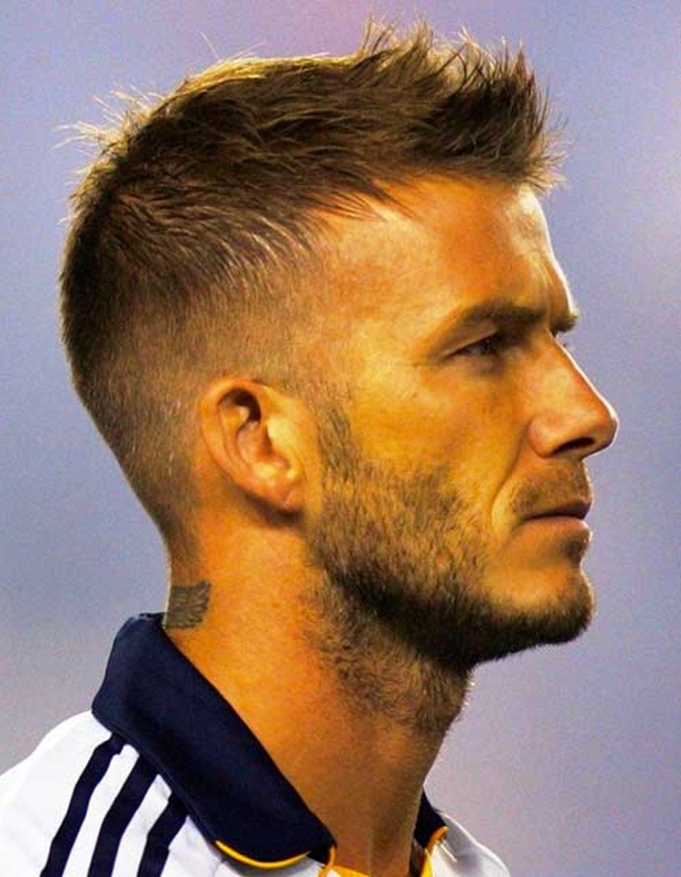Penteados de Beckham: foto de cortes de cabelo