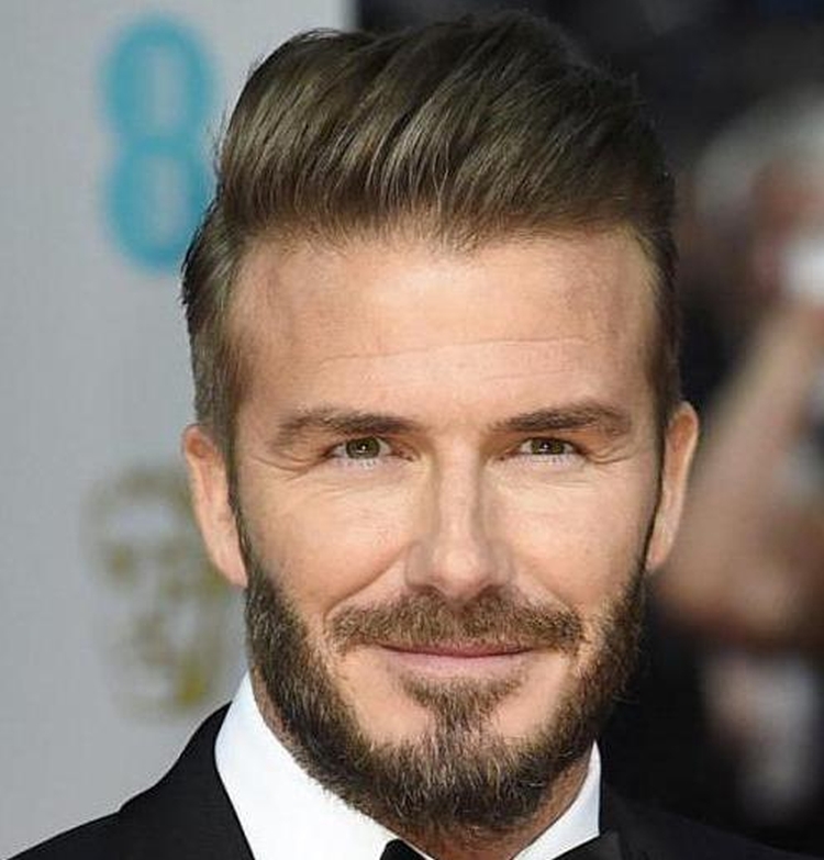 Penteados de Beckham: foto de cortes de cabelo
