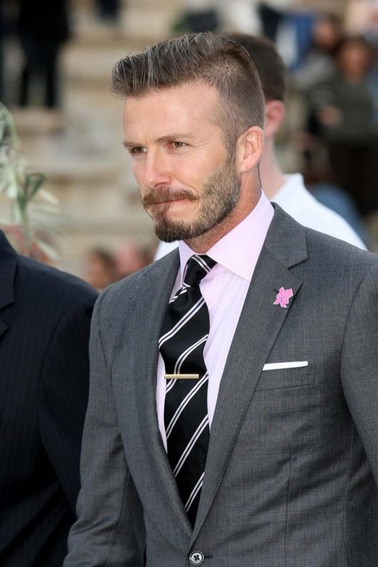 Penteados de Beckham: foto de cortes de cabelo