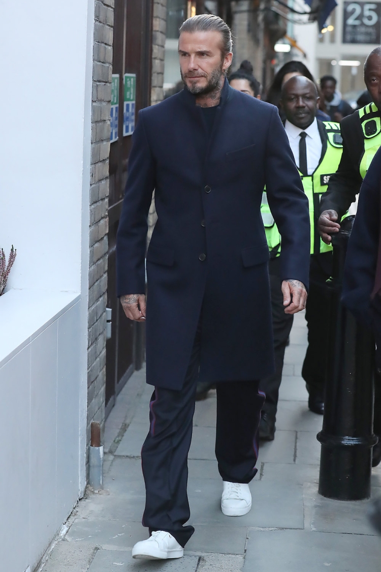 Penteados de Beckham: foto de cortes de cabelo