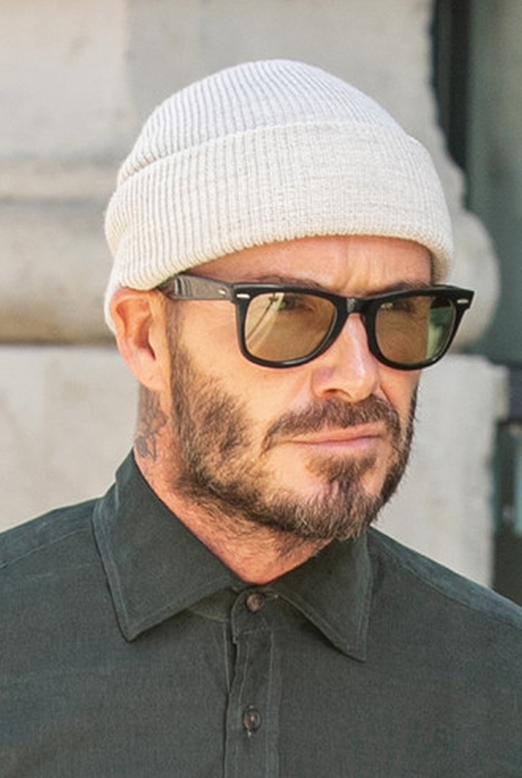 Penteados de Beckham: foto de cortes de cabelo