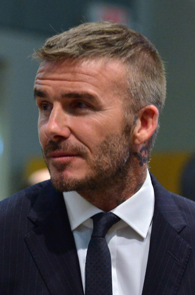 Penteados de Beckham: foto de cortes de cabelo