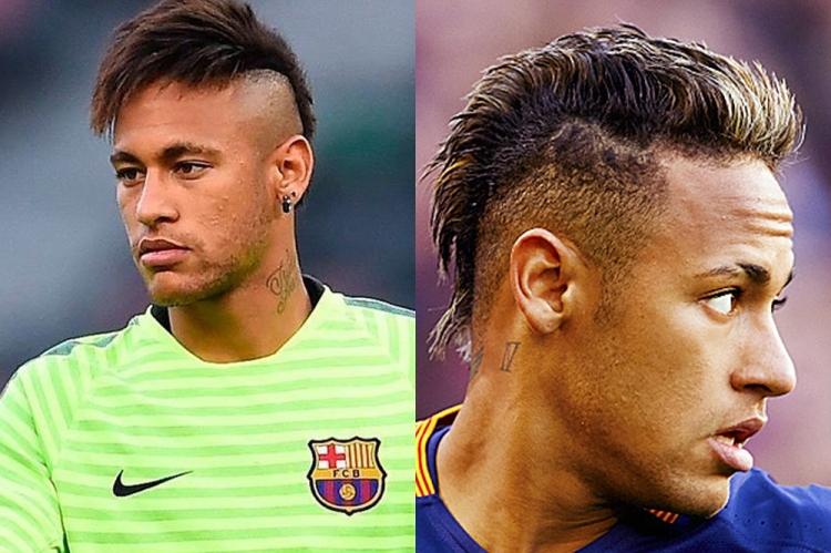 Foto do penteado de Neymar e como fazer