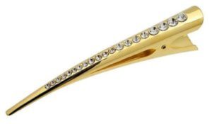 Penteado com grampo de cabelo com presilhas