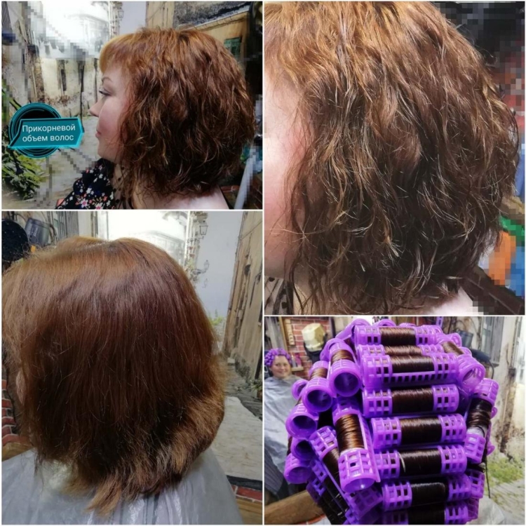 Permanente de cabelo com permanente