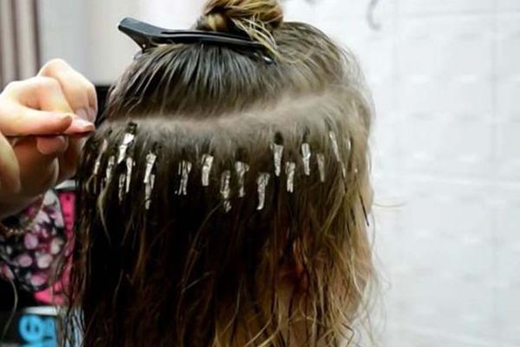 Permanente de cabelo com permanente