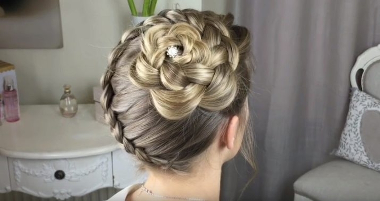 Trança invertida para tecer instruções passo a passo