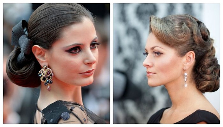 Penteados de noite para cabelos médios