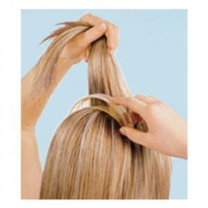 Penteado com grampo de cabelo com presilhas