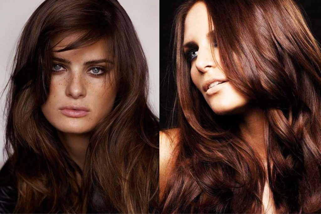 Cabelo cor de noz dourada