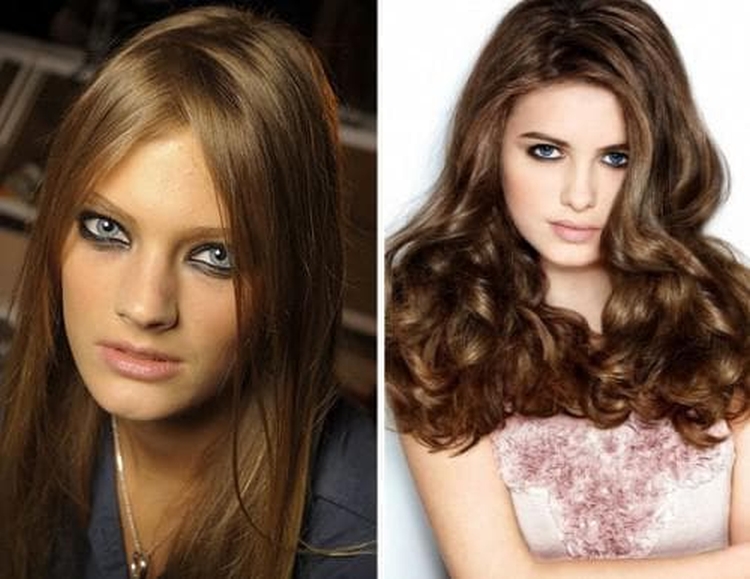 Cabelo cor de noz dourada