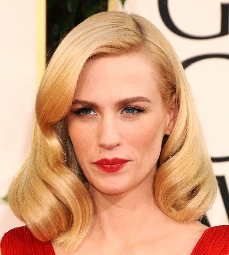 Penteado com cachos para cabelo médio