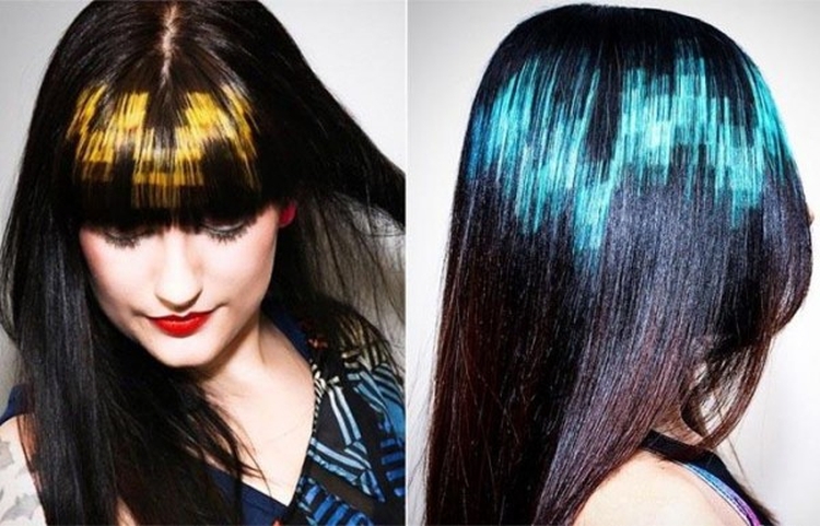 Foto de coloração de cabelo complexa para morenas