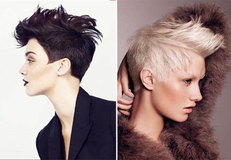 Corte de cabelo para cabelo curto com franja