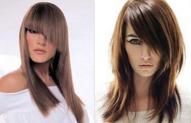 Cortes de cabelo assimétricos para cabelos longos