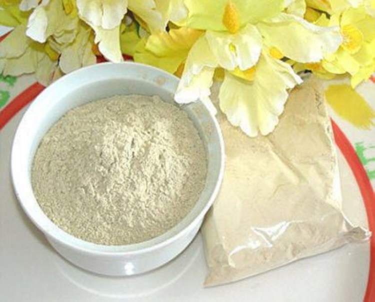 Argila branca para cabelo